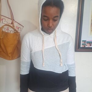 Colorblock Hoodie Women Size M